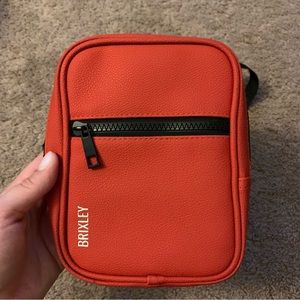 Brixley Red Leather Crossbody